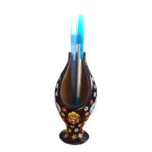Reed pen with exquisite Minakari artwork on pottery - Image 3