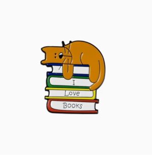 I Love Books Pin
