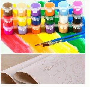 Modern Bookstore Oil Painting Kit-3