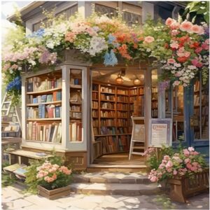 Modern Bookstore Oil Painting Kit