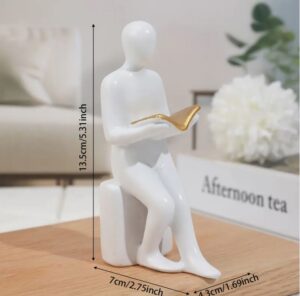 Reading Lover Resin Statue