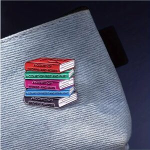Fantasy Novel Stack Pin