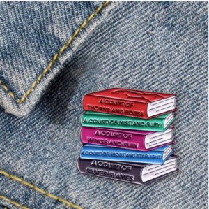 Fantasy Novel Stack Pin