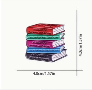Fantasy Novel Stack Pin