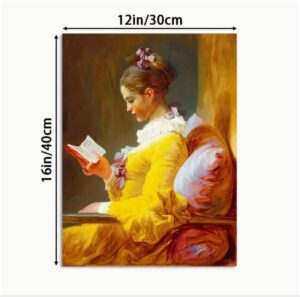 Young Girl Reading Poster