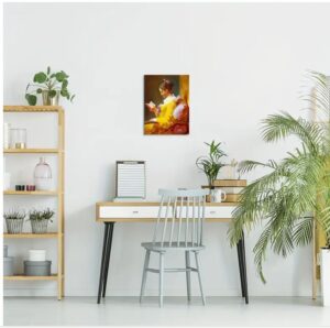 Young Girl Reading Poster