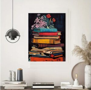 Vintage Library Poster