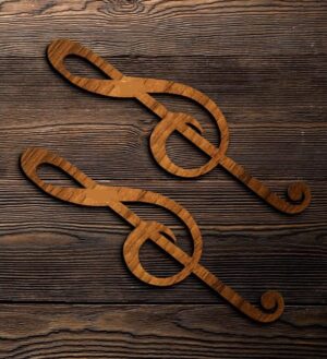 Wooden Music Note Shape Bookmark! - Image 4