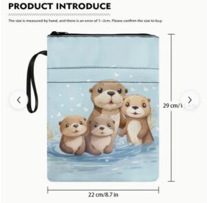 Otter Family Book Sleeve