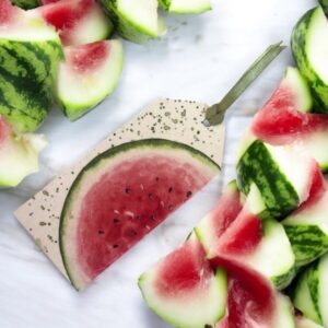 Handmade Watercolor Watermelon Bookmark