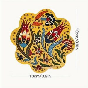 Wooden Floral Coaster