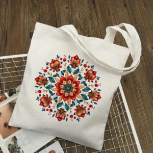 Pomegranate Flower Tote Bag