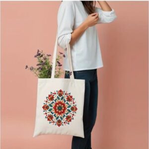 Pomegranate Flower Tote Bag